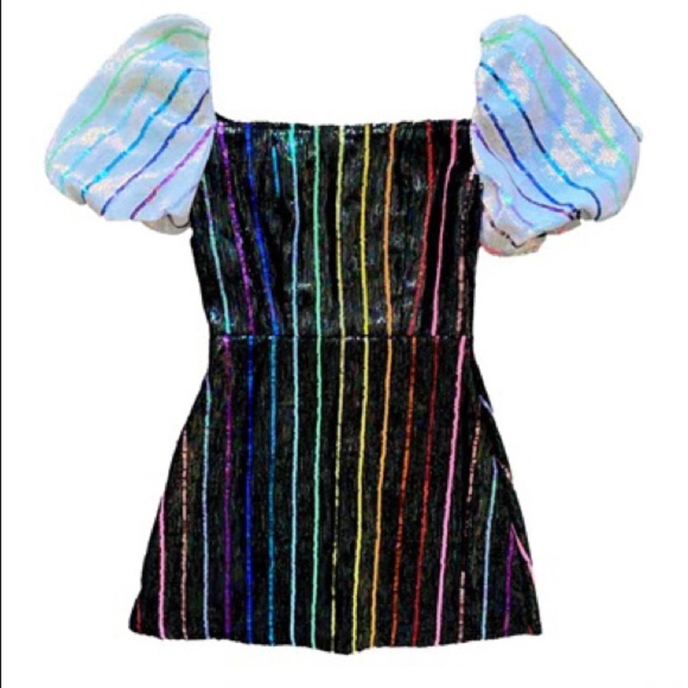 Queen Of Sparkles Dress -  Multicolored with sequences